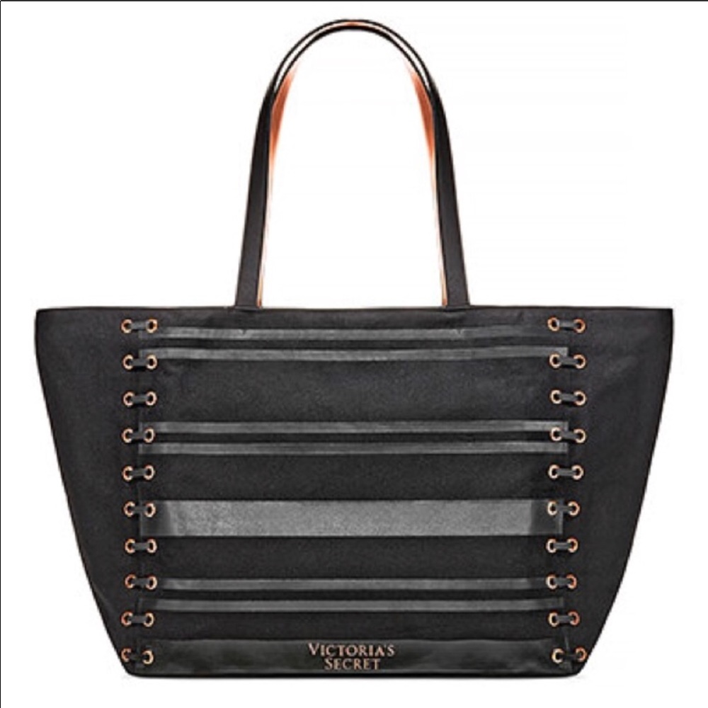 Victoria’s Secret Weekender Grommet Tote NWT